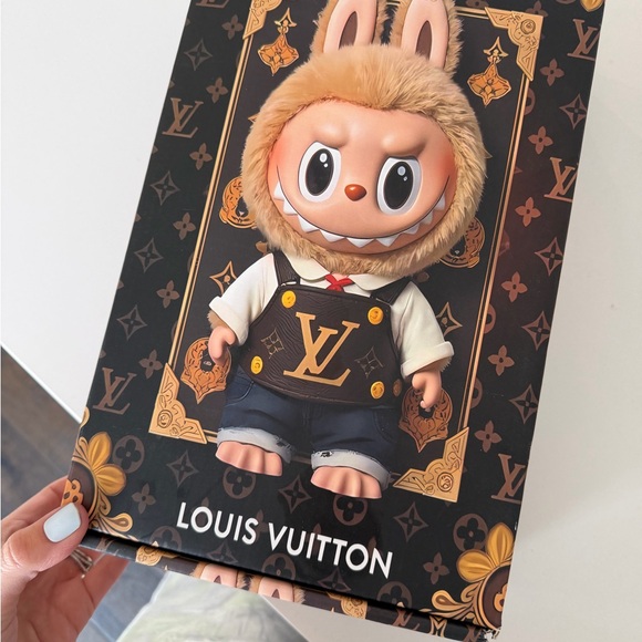 LV Black and Gold Labubu Stanley Collab Travel Tumbler - Picture 3 of 3